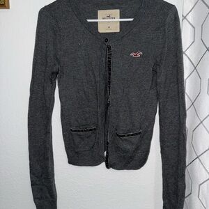 Hollister Women's Dark Gray Cardigan